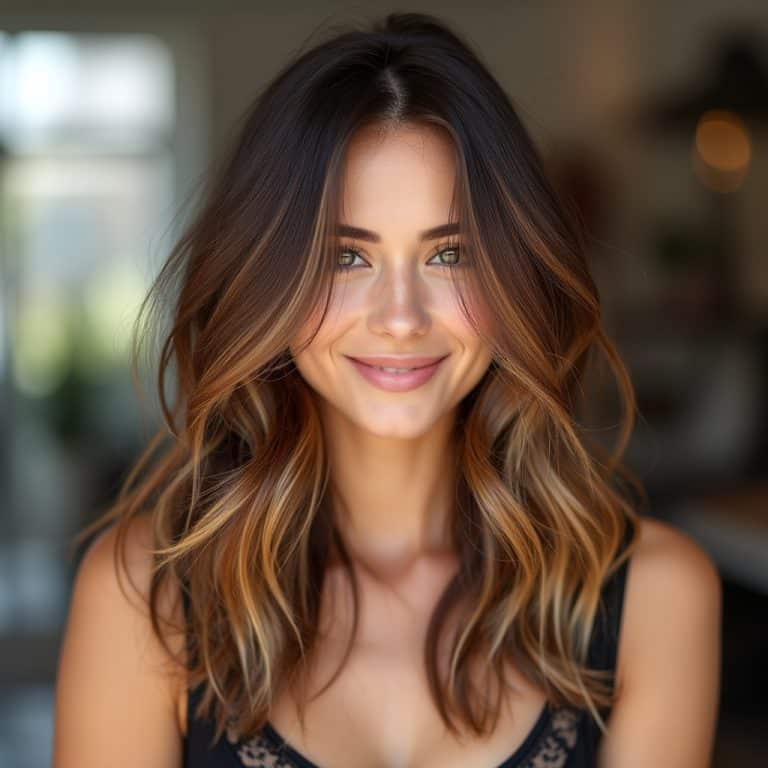 Subtle Caramel Highlights