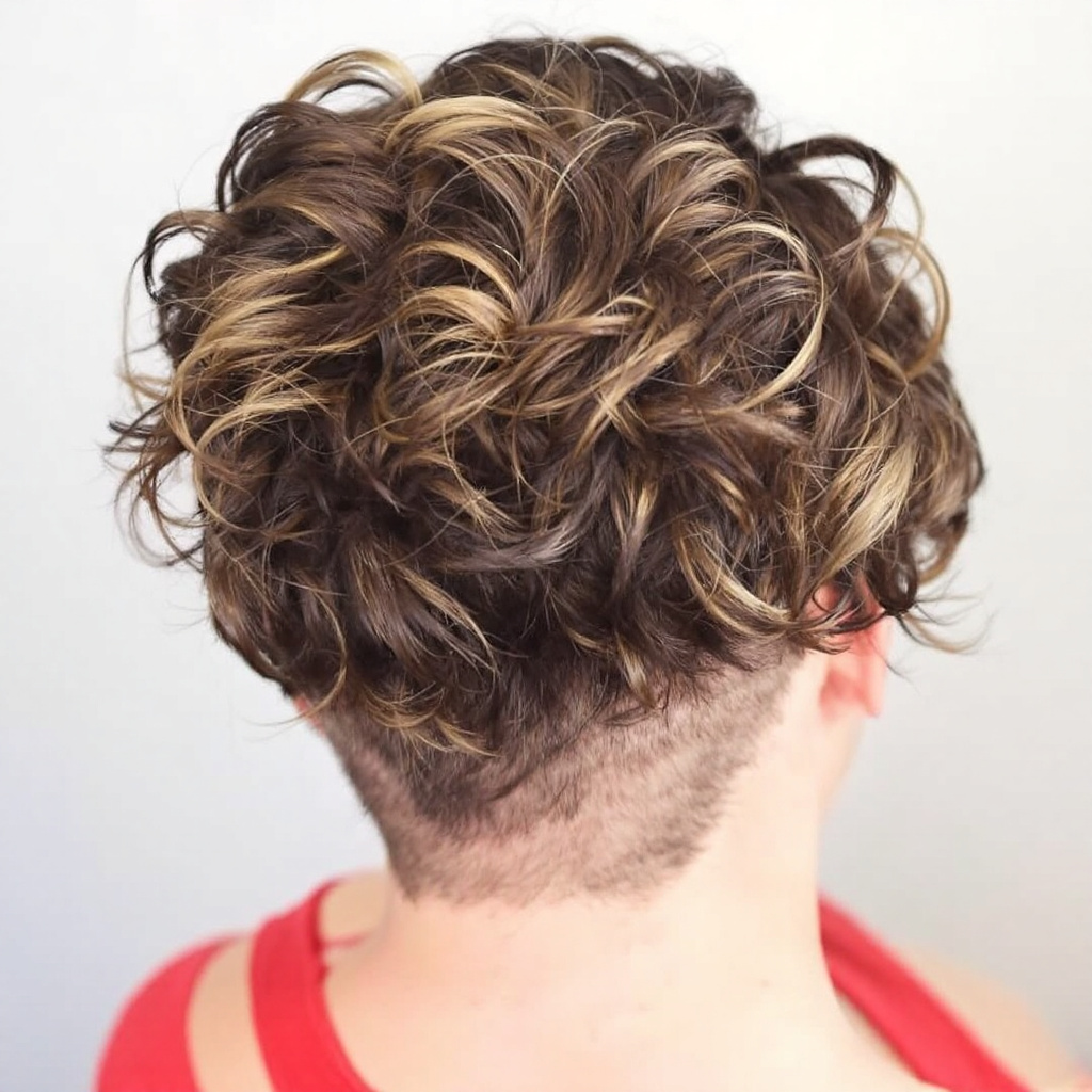 Curly Shag Haircut with Layers