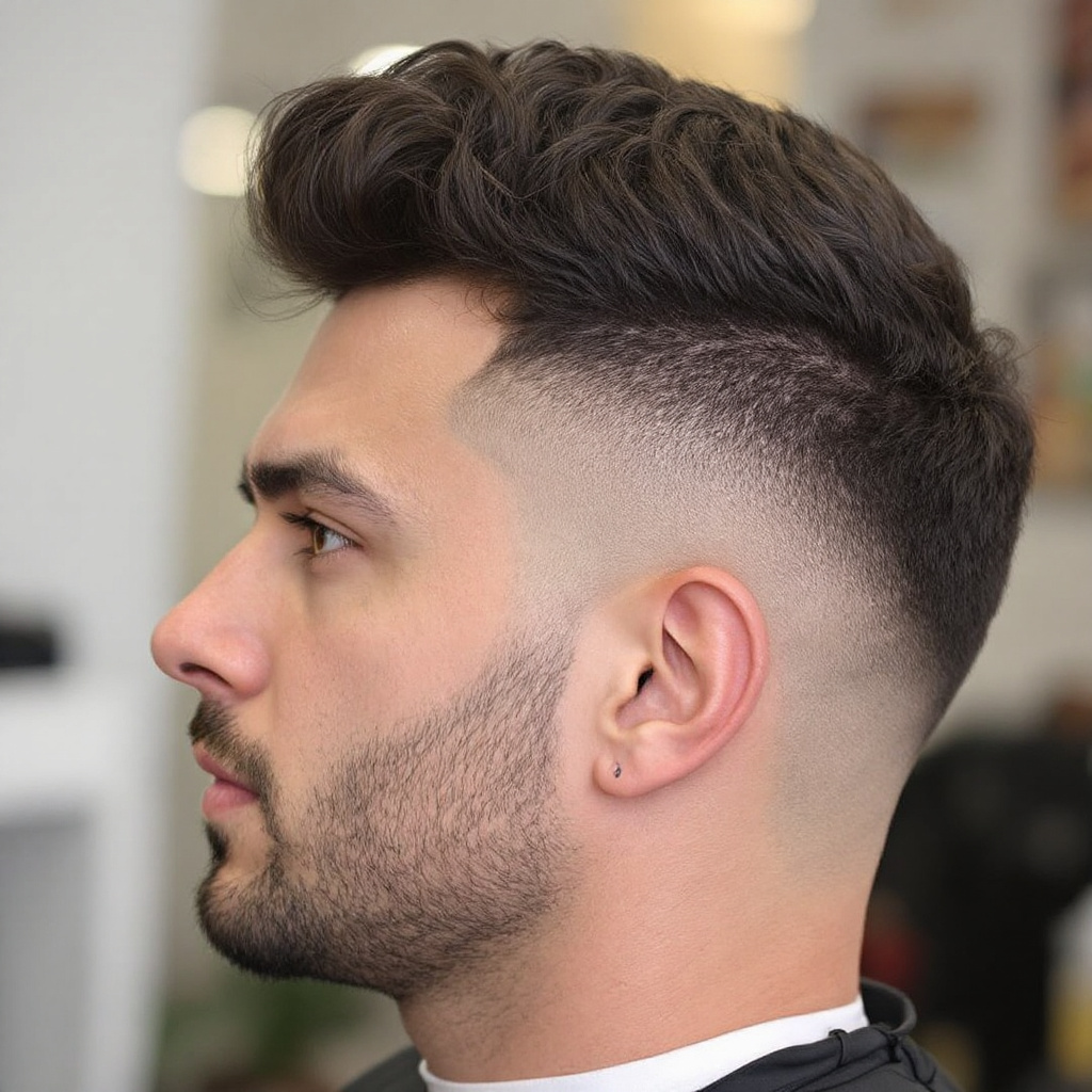 Fluffy Takuache Haircut For Men Aged 40