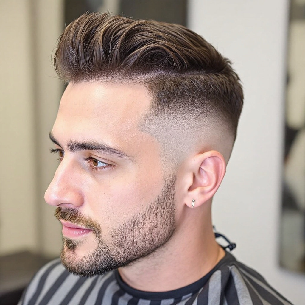 Mid Taper Edgar Haircut For Men Aged 40