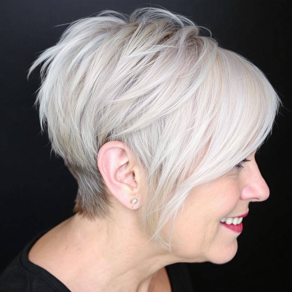 Shag with Tapered Sides For Women Aged 60