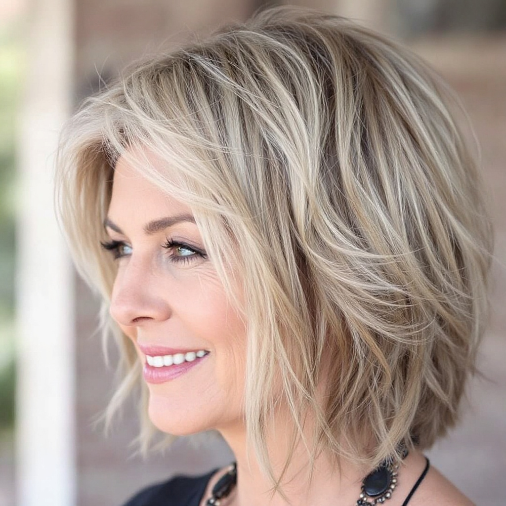 Shaggy Cut Women Haircut with Feathered Layers