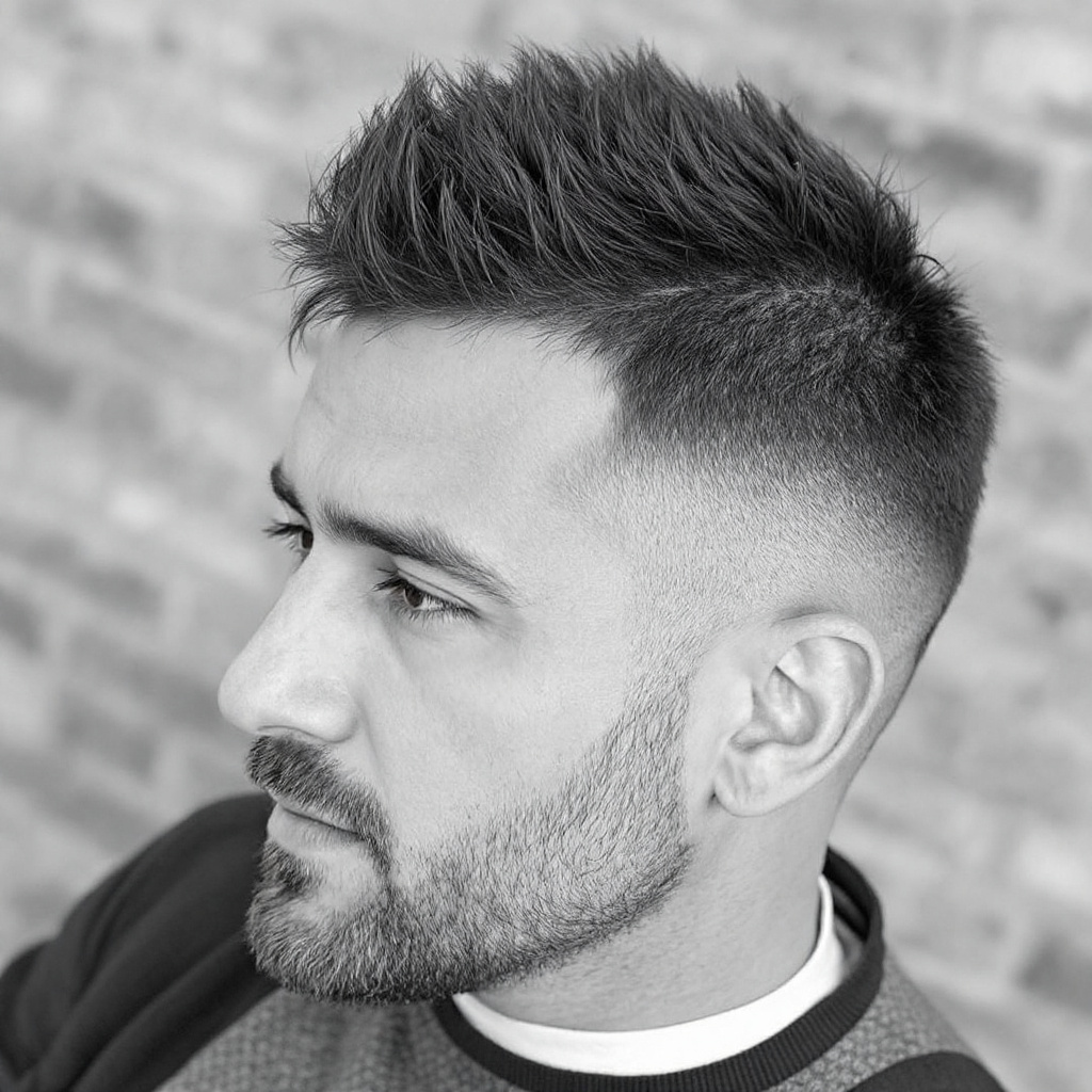 Short Spiky Edgar Haircut For Men