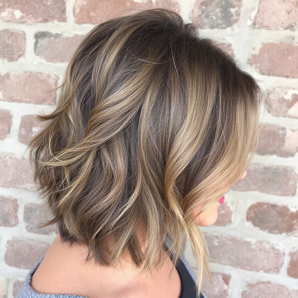 Textured Layers with Choppy Bangs For Women