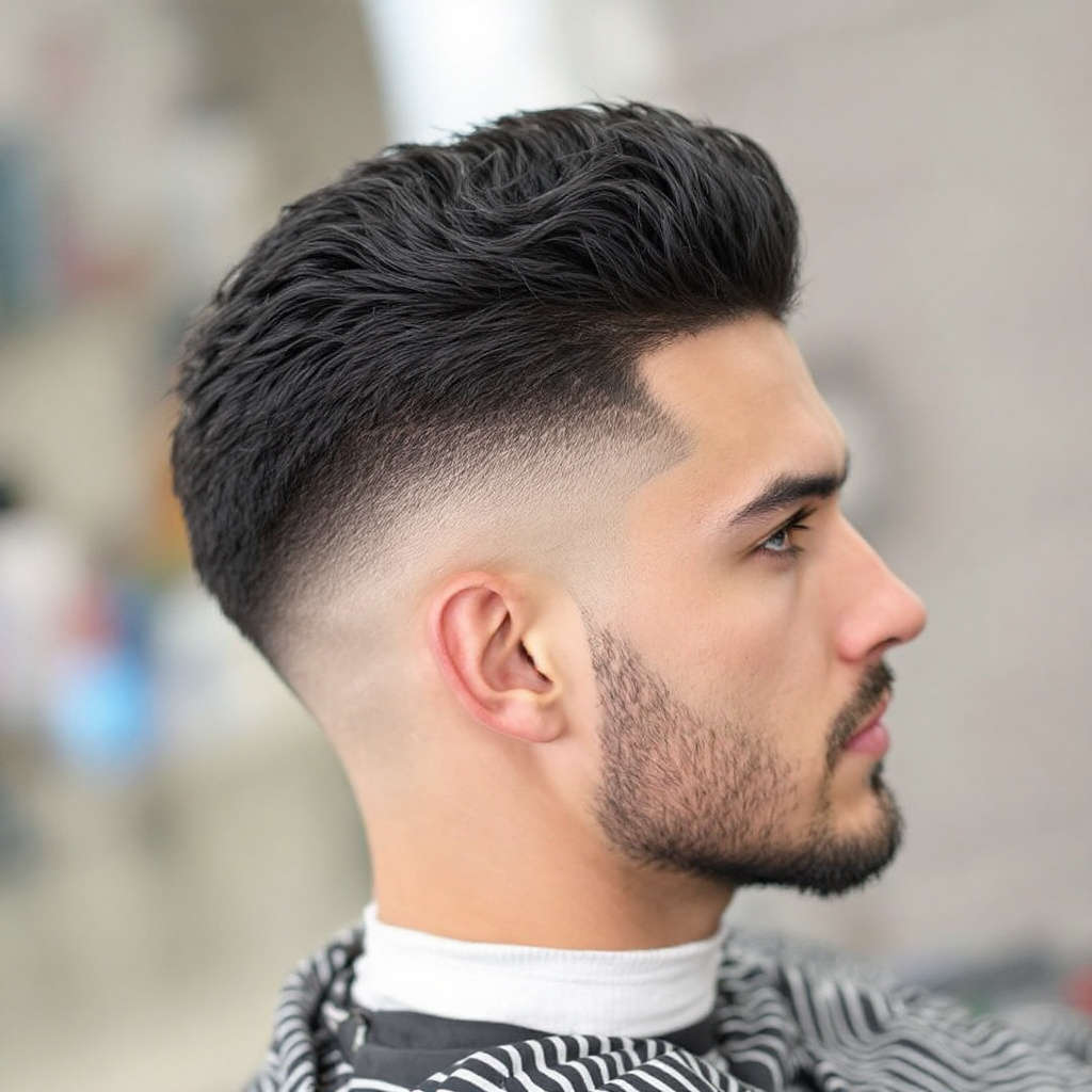 Texturized High and Tight Edgar Men Hairstyle