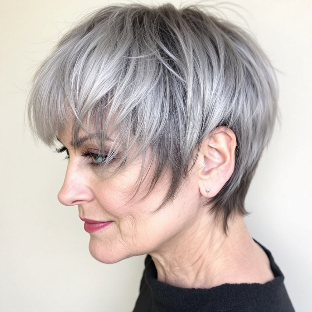 Vintage-Inspired Shaggy Haircut For Women