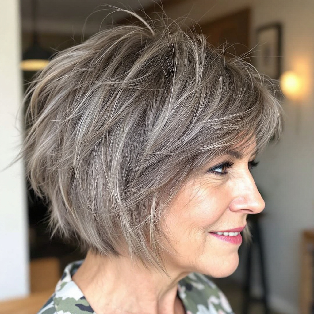 Wispy Shag Women Haircut with Tousled Layers