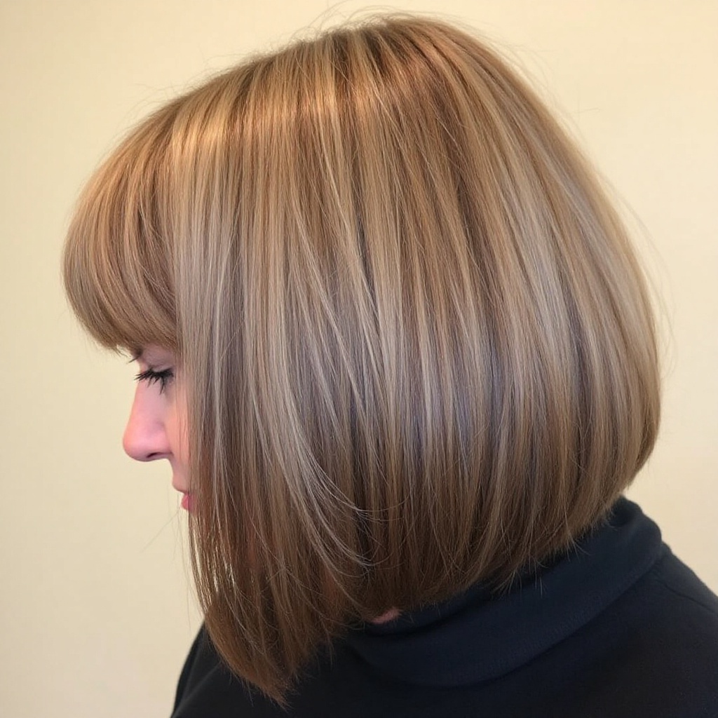 Bob Women Hairstyle with Bangs