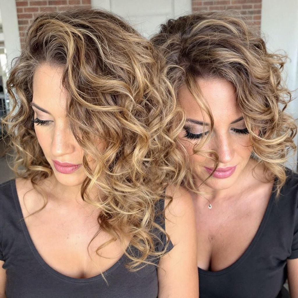 Curly Layered Haircut For Women