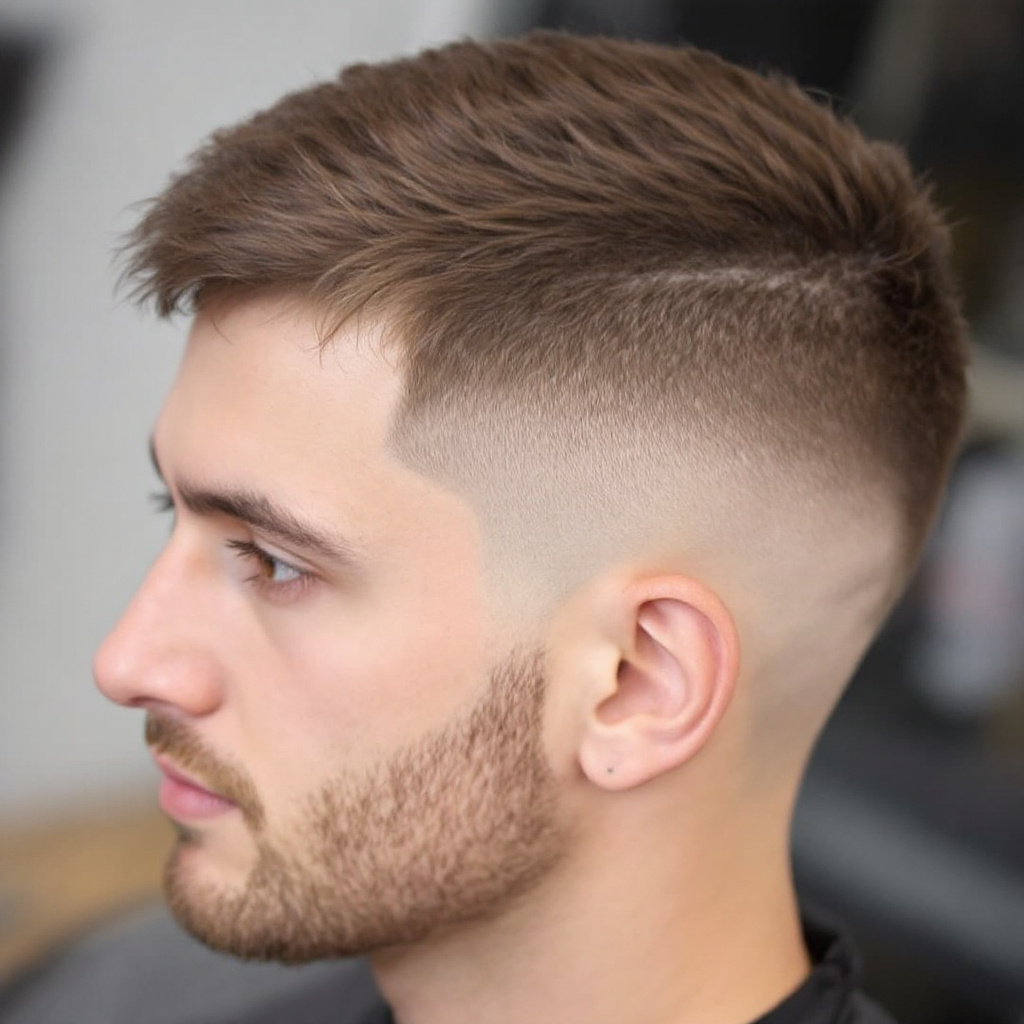 Disconnected Textured Crop Men Hairstyle Aged 25