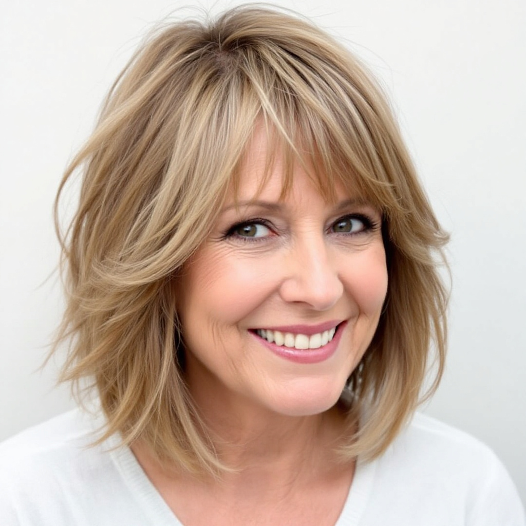 Feathered Bob Perfect Short Haircuts For Older Women