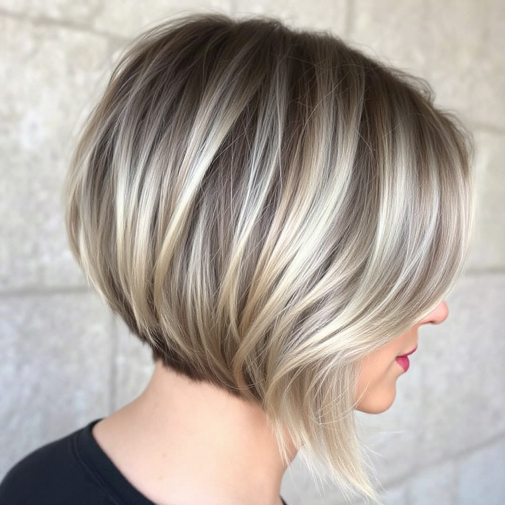 French Layered Bob Women Hair Style