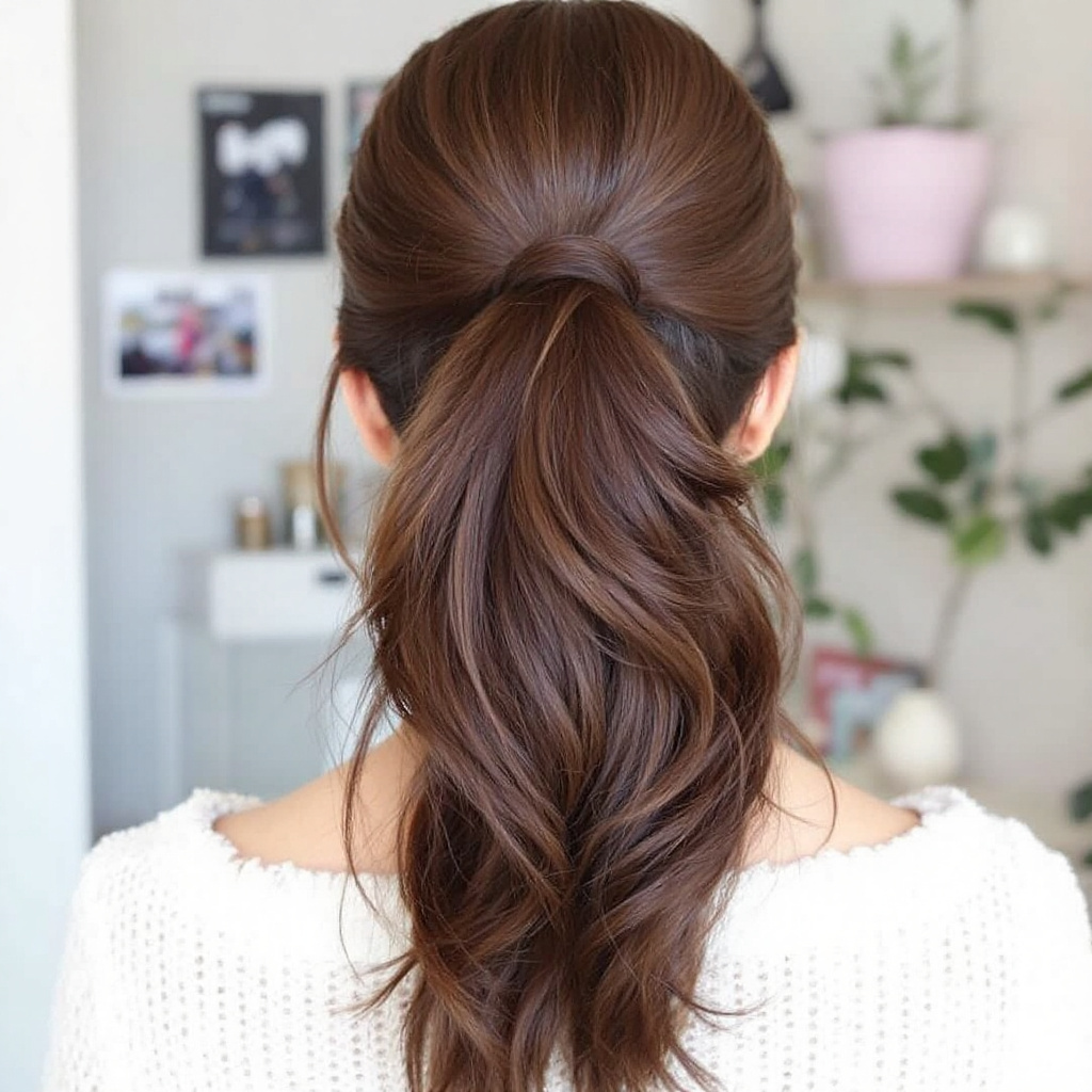 High Layered Ponytail For Women