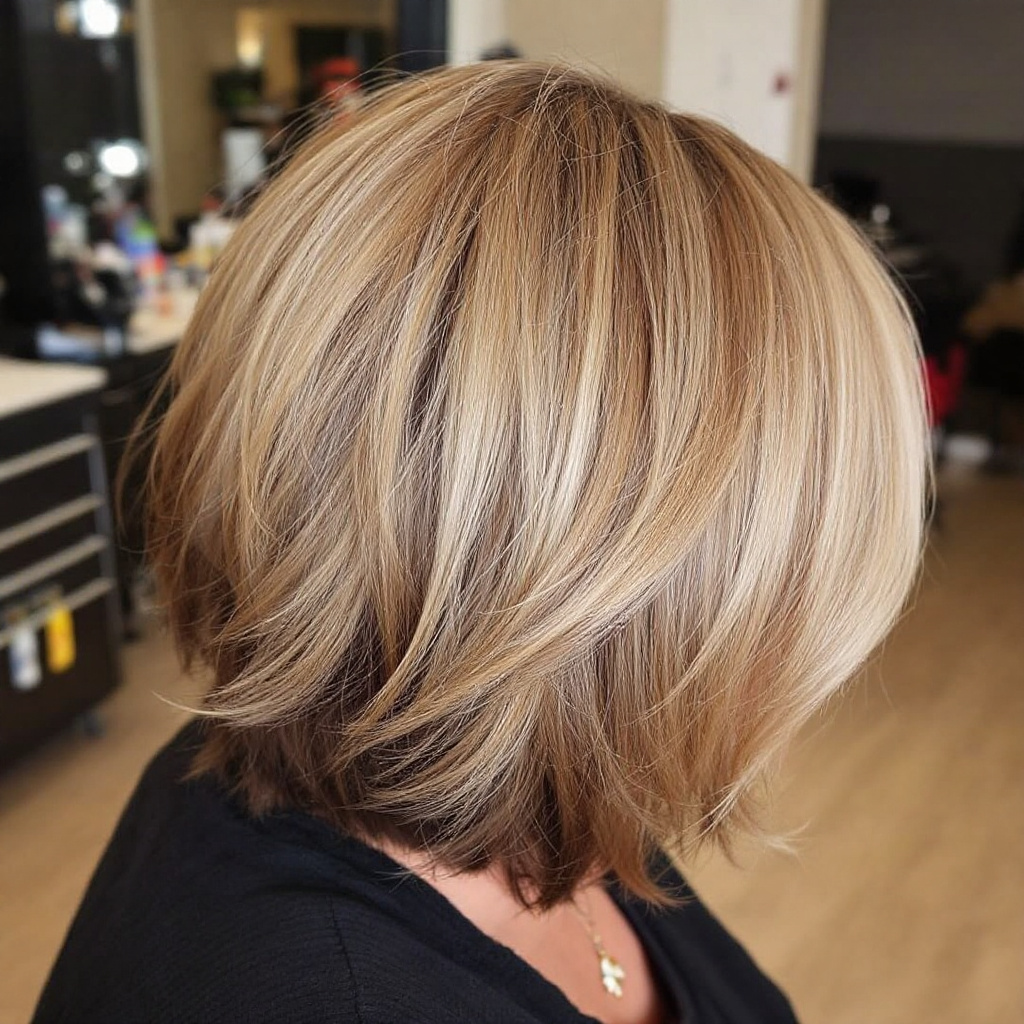 Layered Bob Women Haircut Over 40