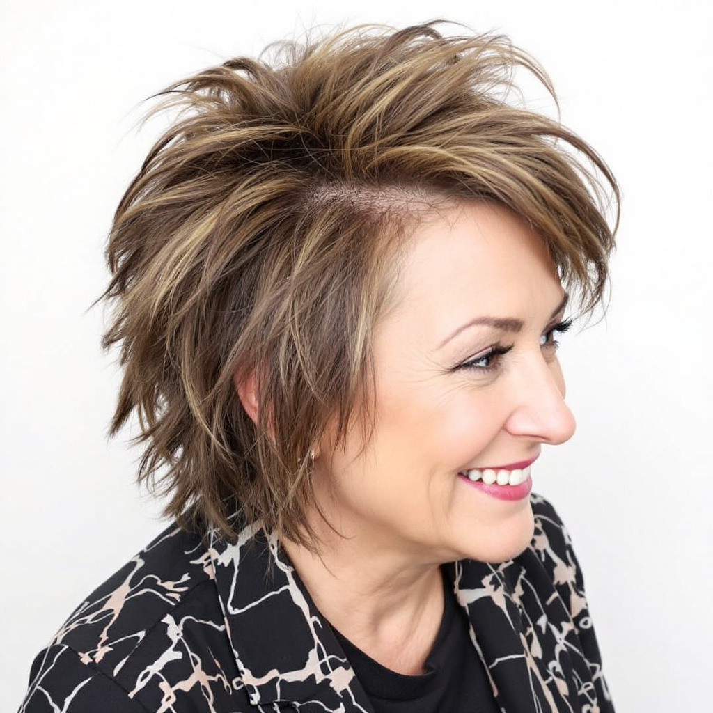 Layered Faux Hawk Women Hairstyle