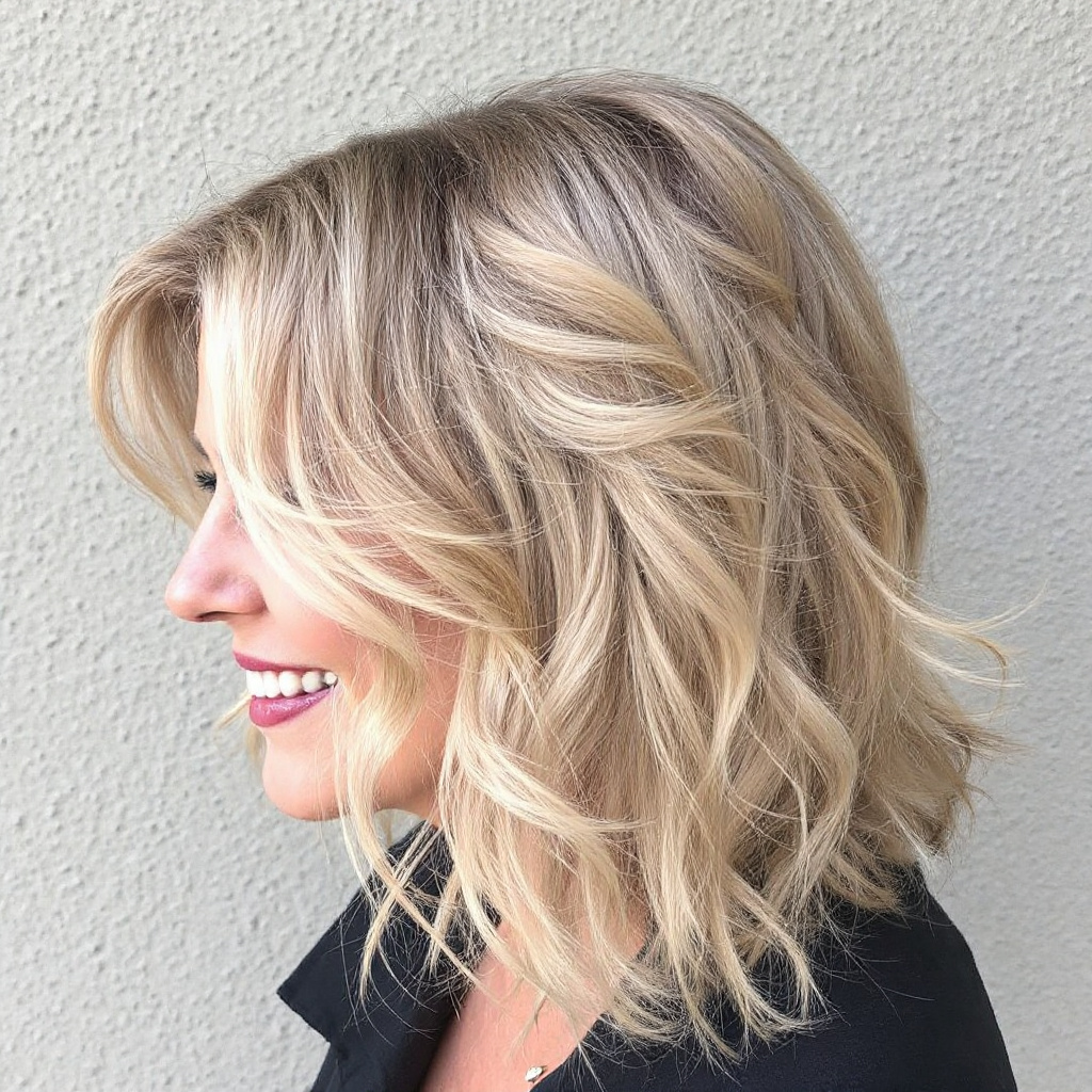 Layered French Twist Women Hairstyle Over 40