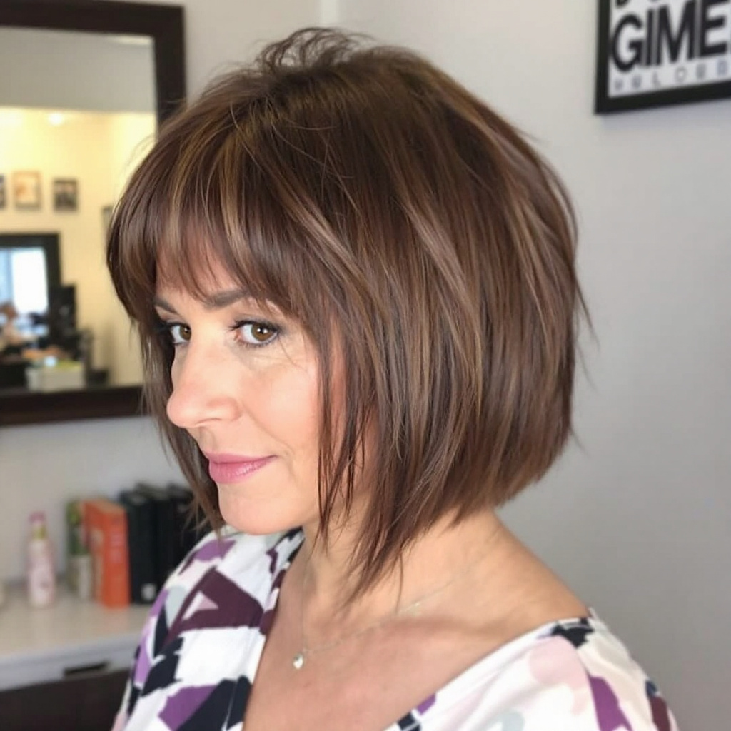 Shag Haircut For Women Aged 40