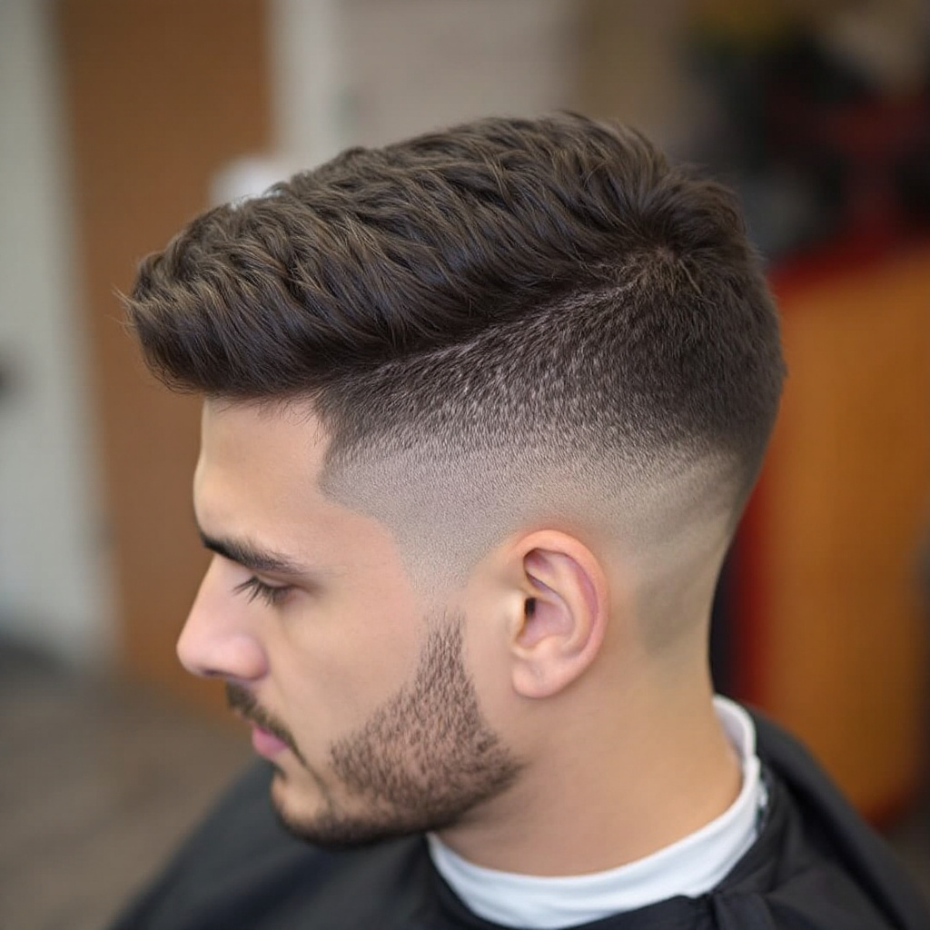 Textured Crop For Men with Undercut