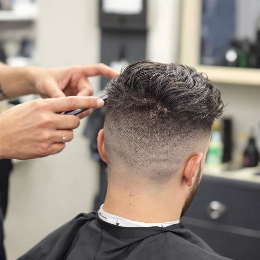 Textured Crop with Quiff For Men